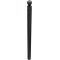 Dekorativ puller | st�lr�r � 89 mm | med kuglehoved | fastmonteret, til indst�bning i beton med jordanker, total l�ngde ca. 1300 mm | uden �je